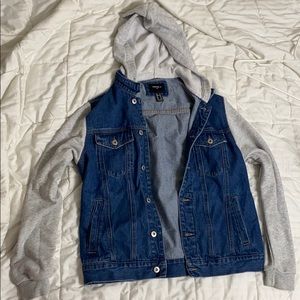 Denim Jacket with grey arms